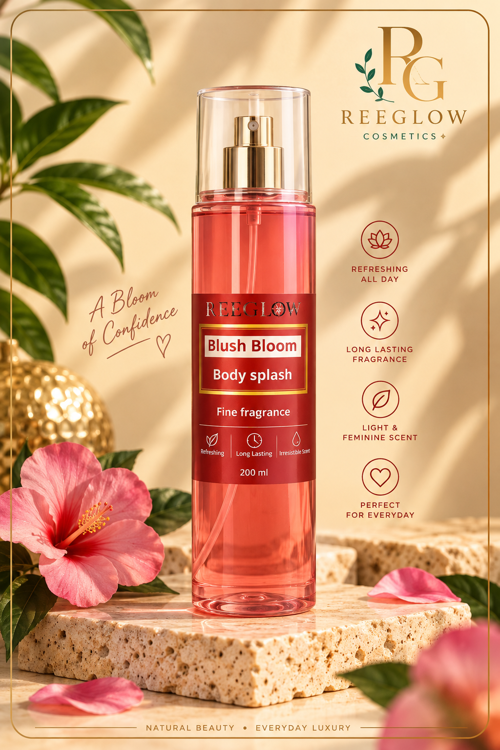 Blush bloom splash