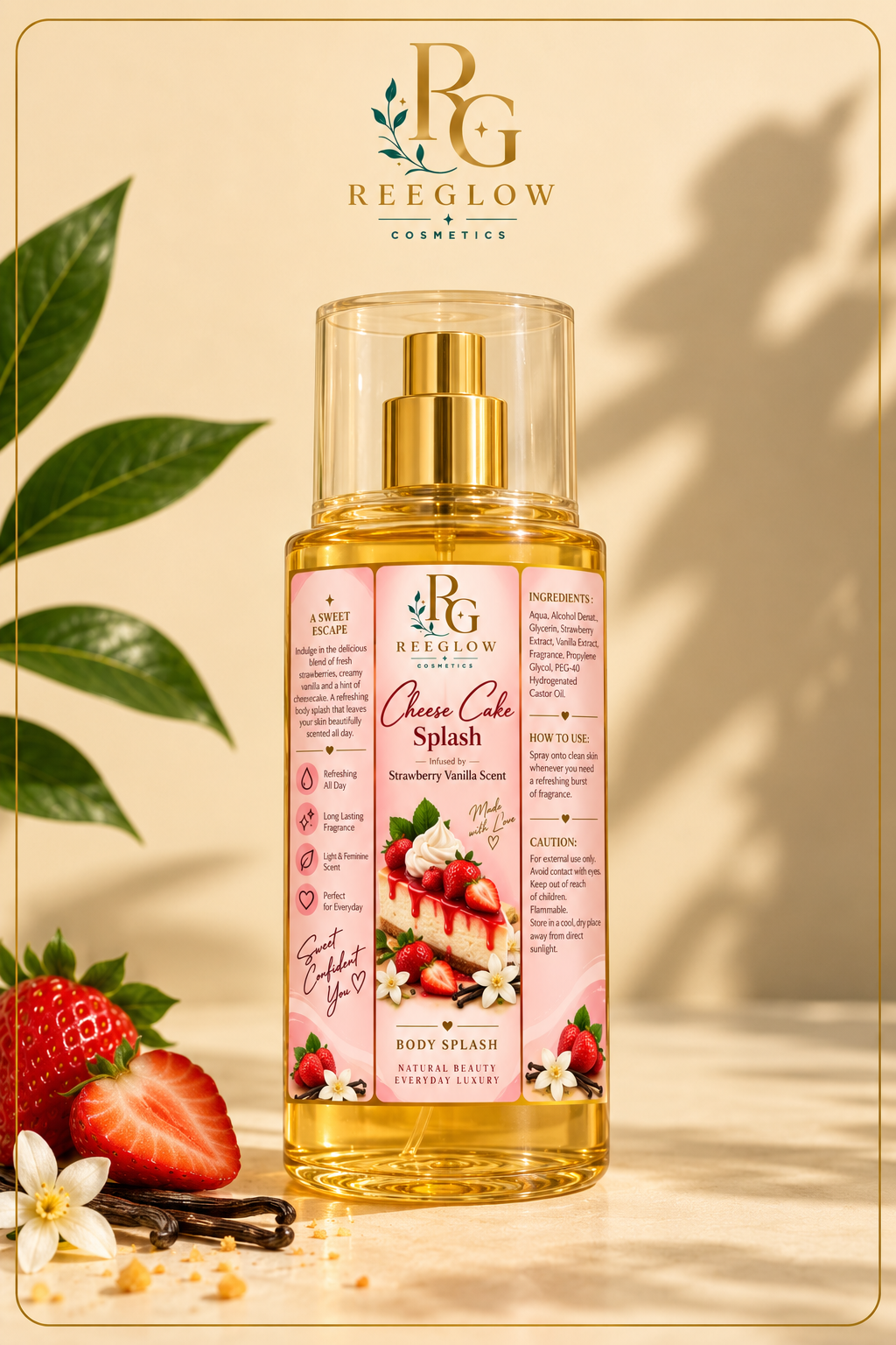 Cheese cake body splash