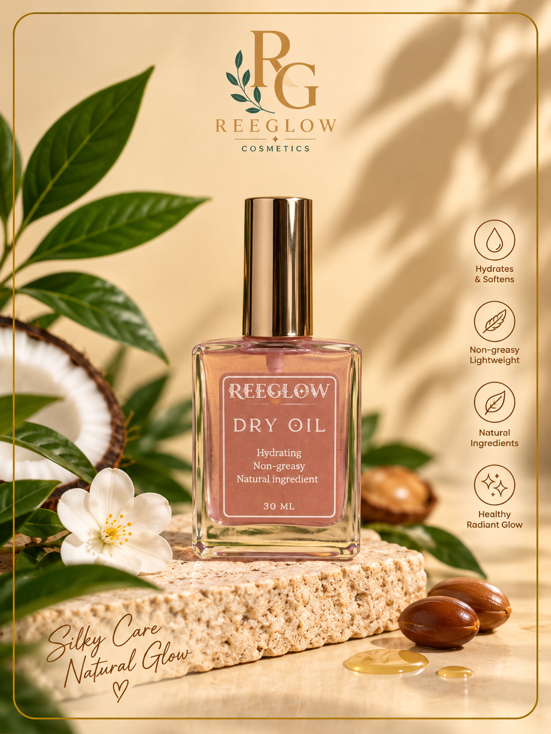 Lumière rose Dry oil