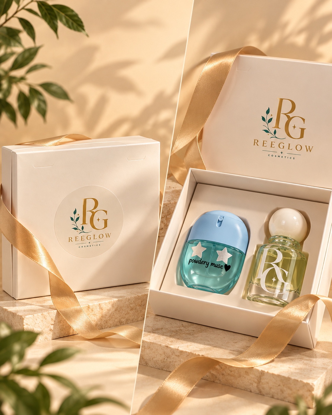 Powdery musk Gift Set | Body Mist & Body Perfume